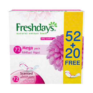 Freshdays Daily Liners  Normal Scented 72 Pads