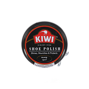 Kiwi Shoe Polish Tin Black 50ml