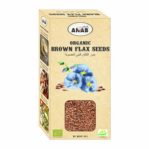 Anab Organic Flax Seeds Brown 500 g