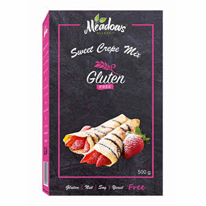 Meadows Gluten Free Sweet Crepe Mix 500gm