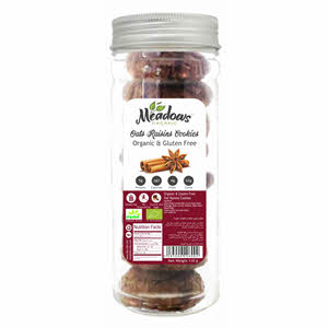 Meadows Organic Oats Raisin Cookies 110gm