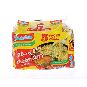 Indomie Instant Noodles Chicken Curry Flavor 75 g × 5 Pack