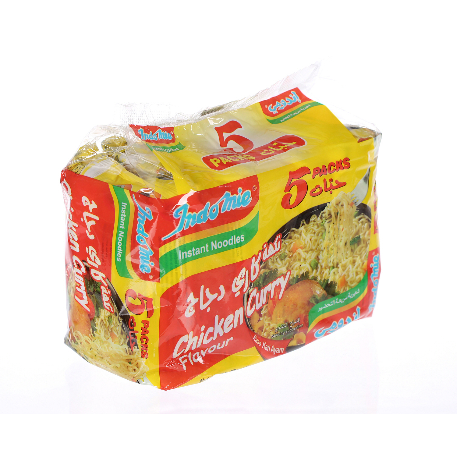 Indomie Instant Noodles Chicken Curry Flavor 75 g × 5 Pack