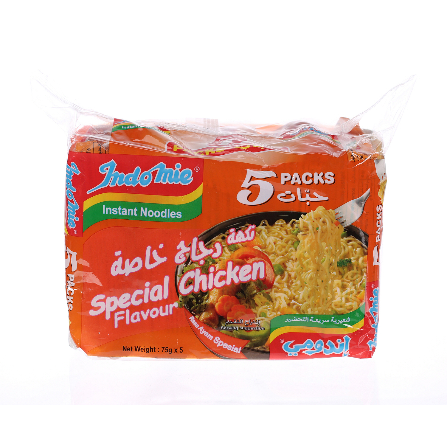 Indomie Instant Noodles Special Chicken Flavor 75 g × 5 Pack