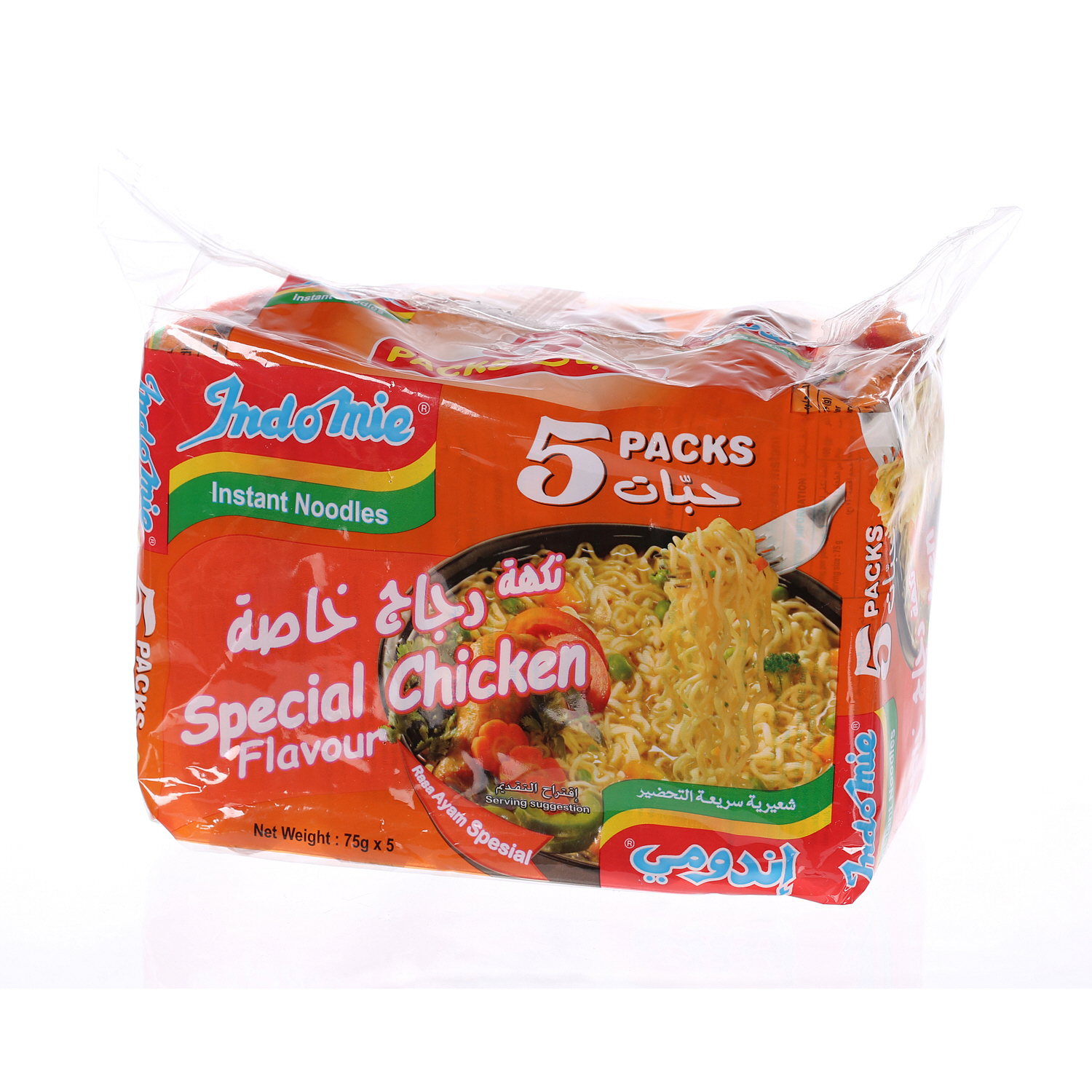 Indomie Instant Noodles Special Chicken Flavor 75 g × 5 Pack