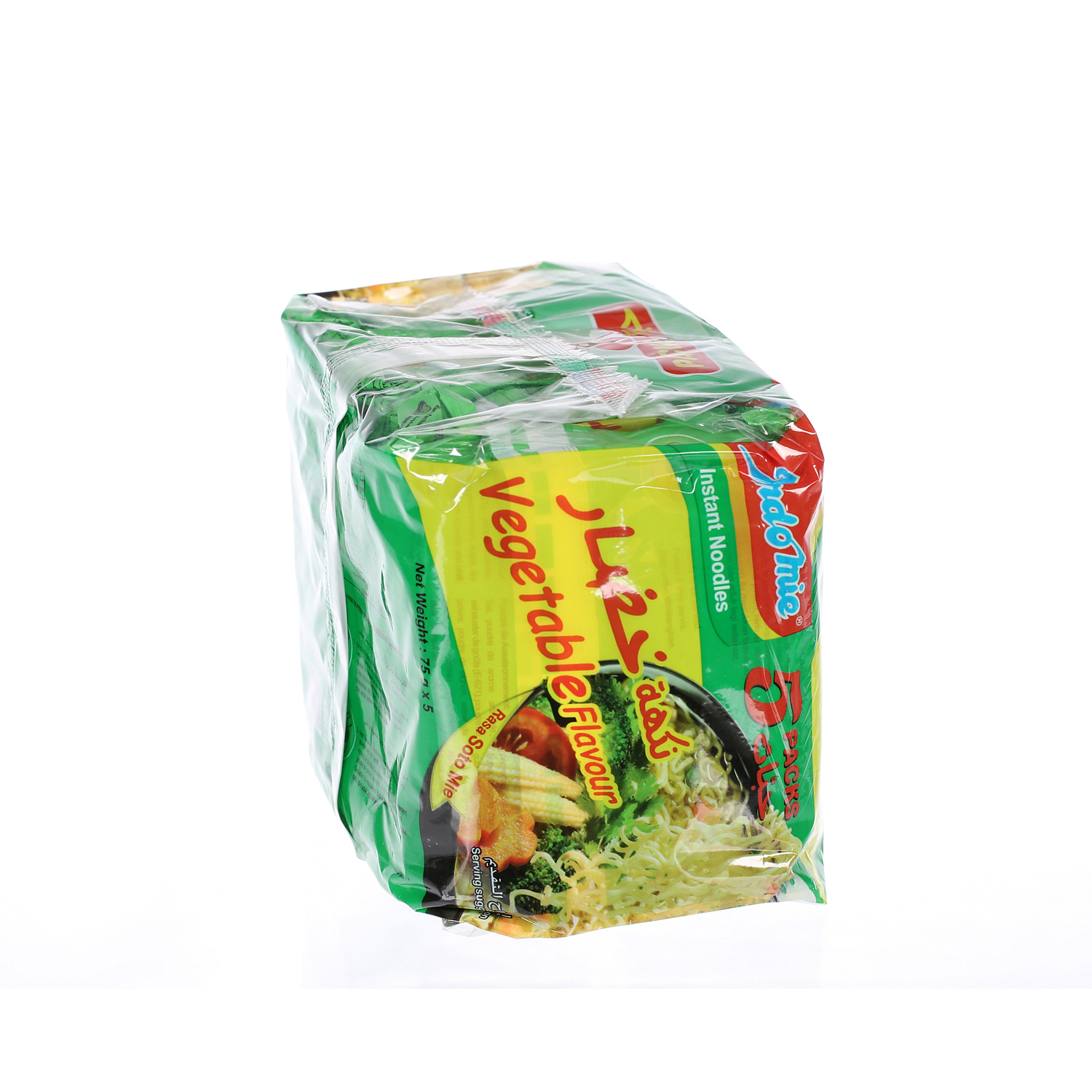 Indomie Instant Noodles Vegetable Flavor 75 g × 5 Pack