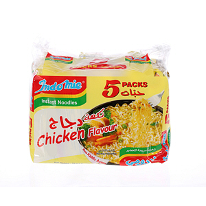 Indomie Instant Noodles Chicken Flavour 75 g × 5 Pack