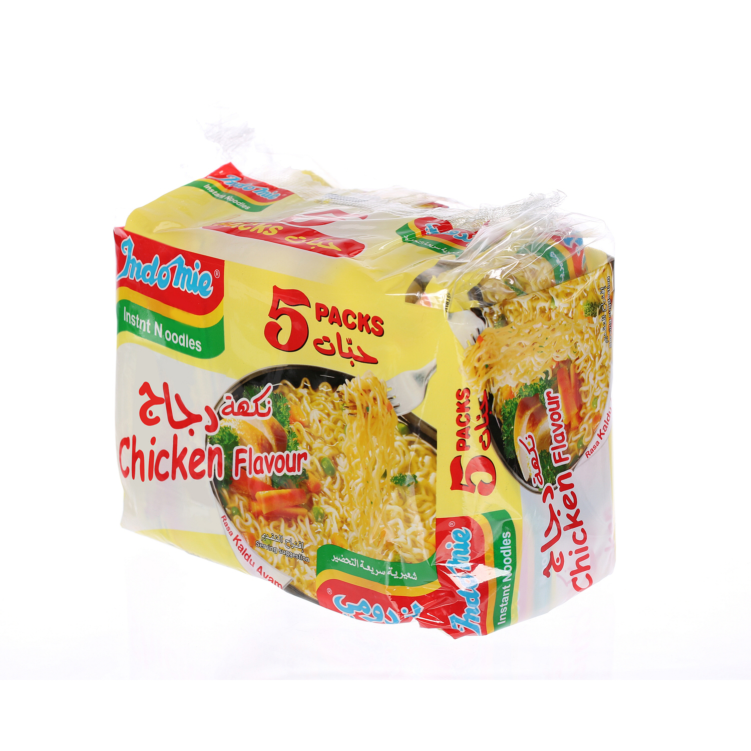 Indomie Instant Noodles Chicken Flavour 75 g × 5 Pack
