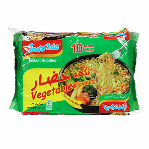 Indomie Vegetable Noodles 10 × 75 g
