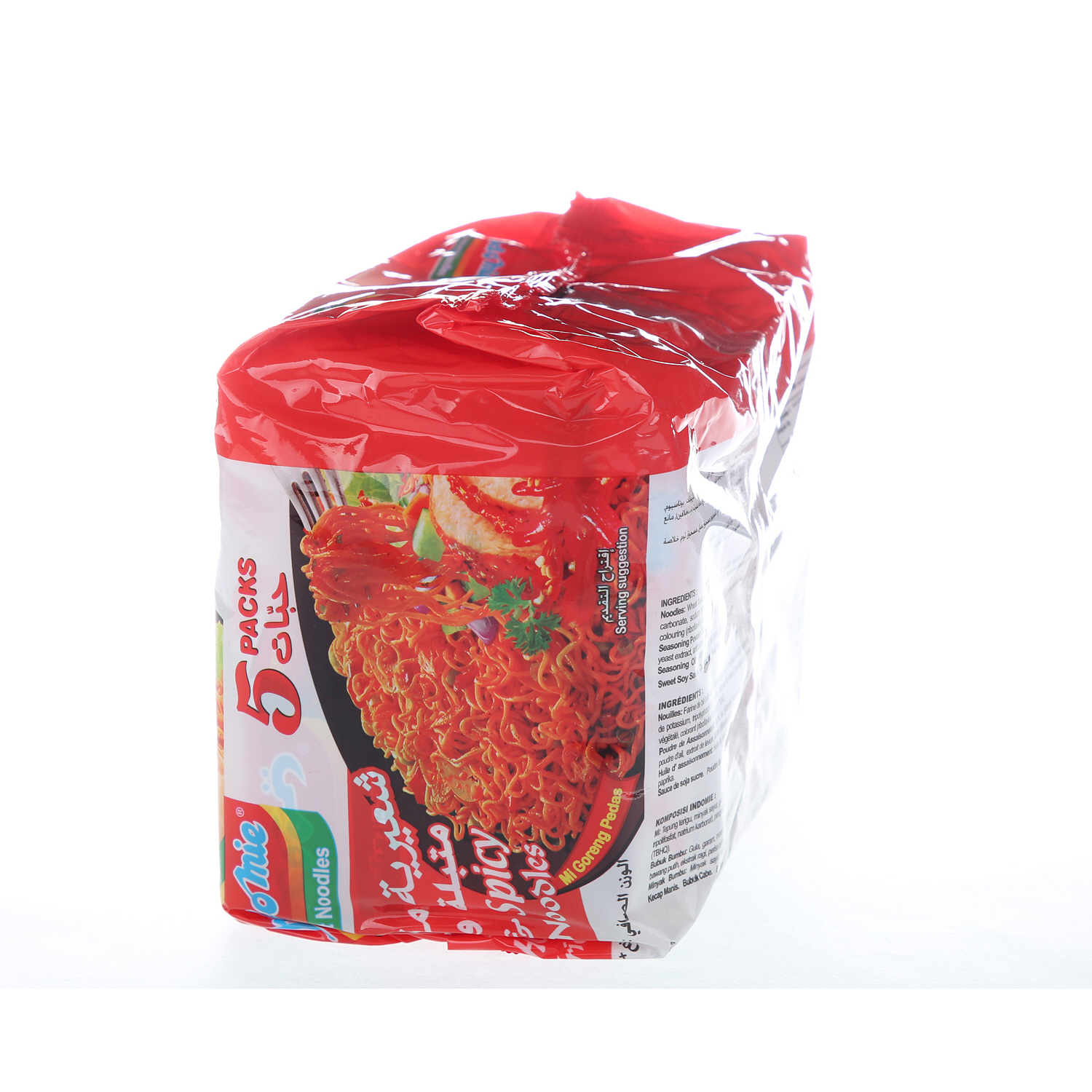 Indomie Noodles Hot Fried Flavor 75 g × 5 Pack