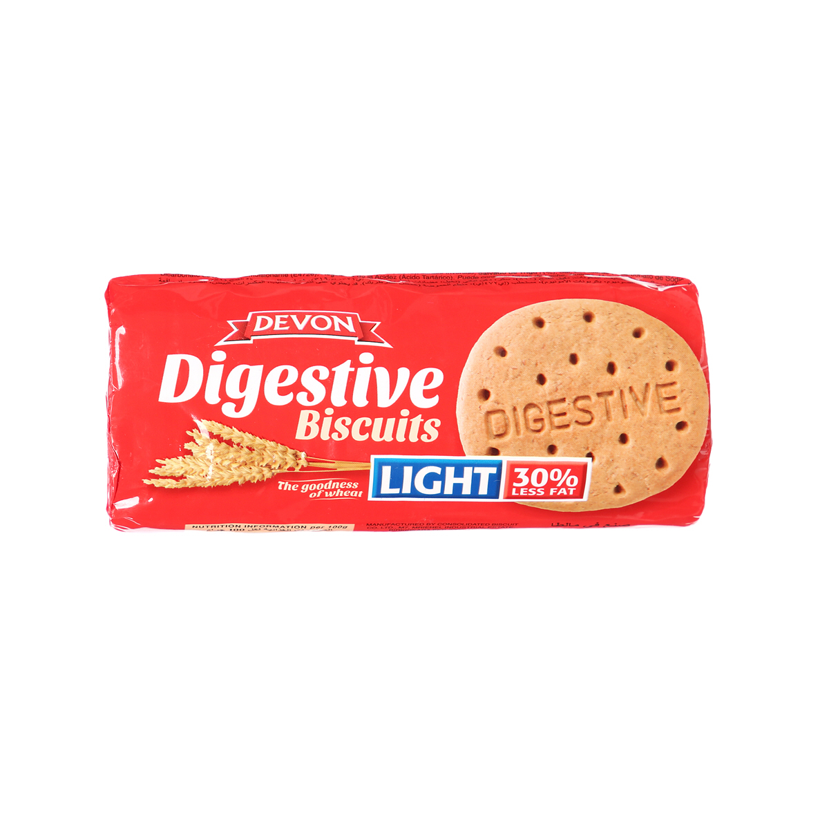 Digistive Light Devon Digestive Light Biscuit 250 g | Sharjah Co-operative Society