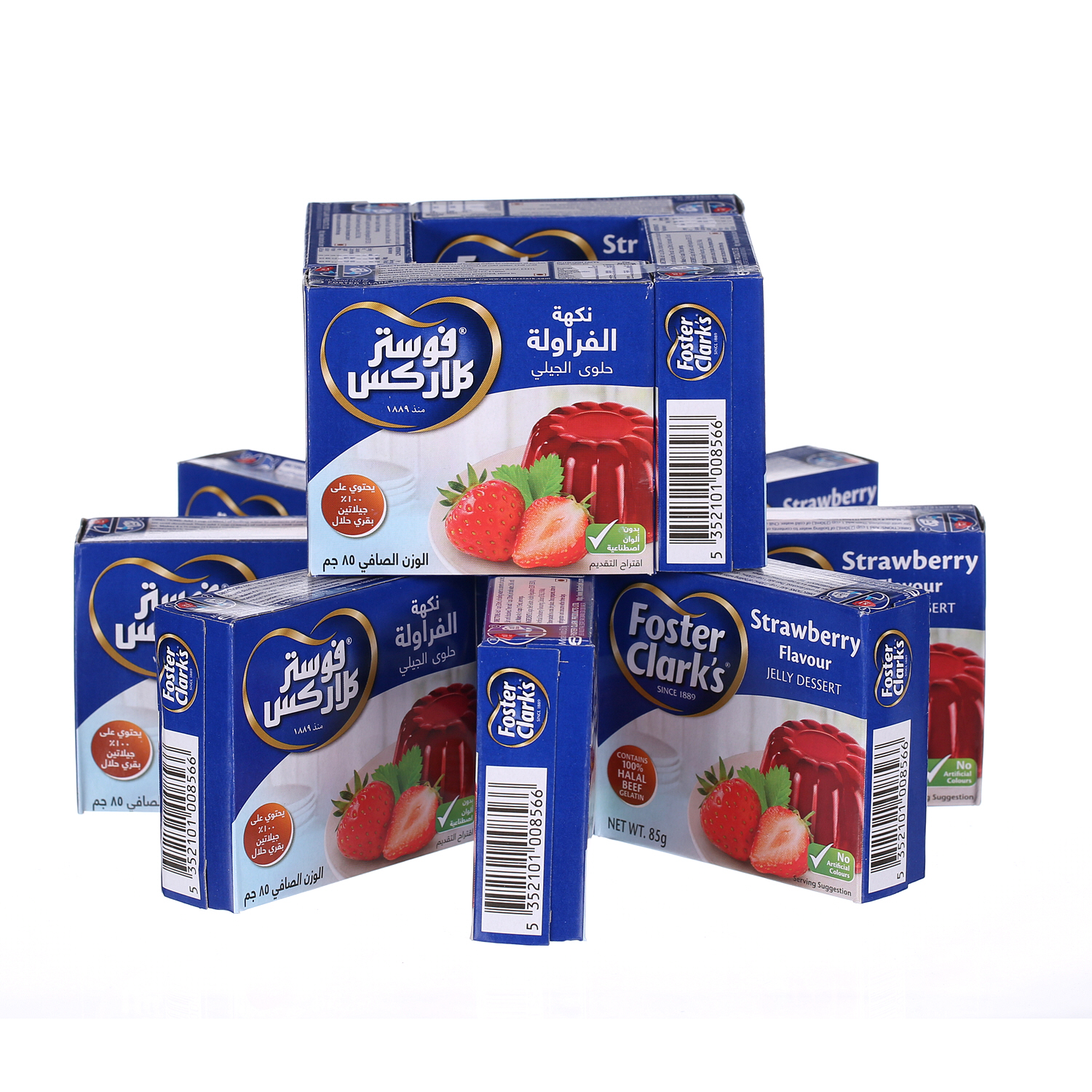 Foster Clarks Strawberry Jelly Powder 85 g × 12 Pack