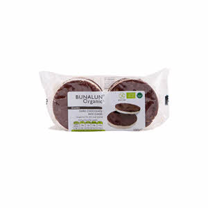 Bunalun Organic Dark Chocolate Rice Cakes 100gm