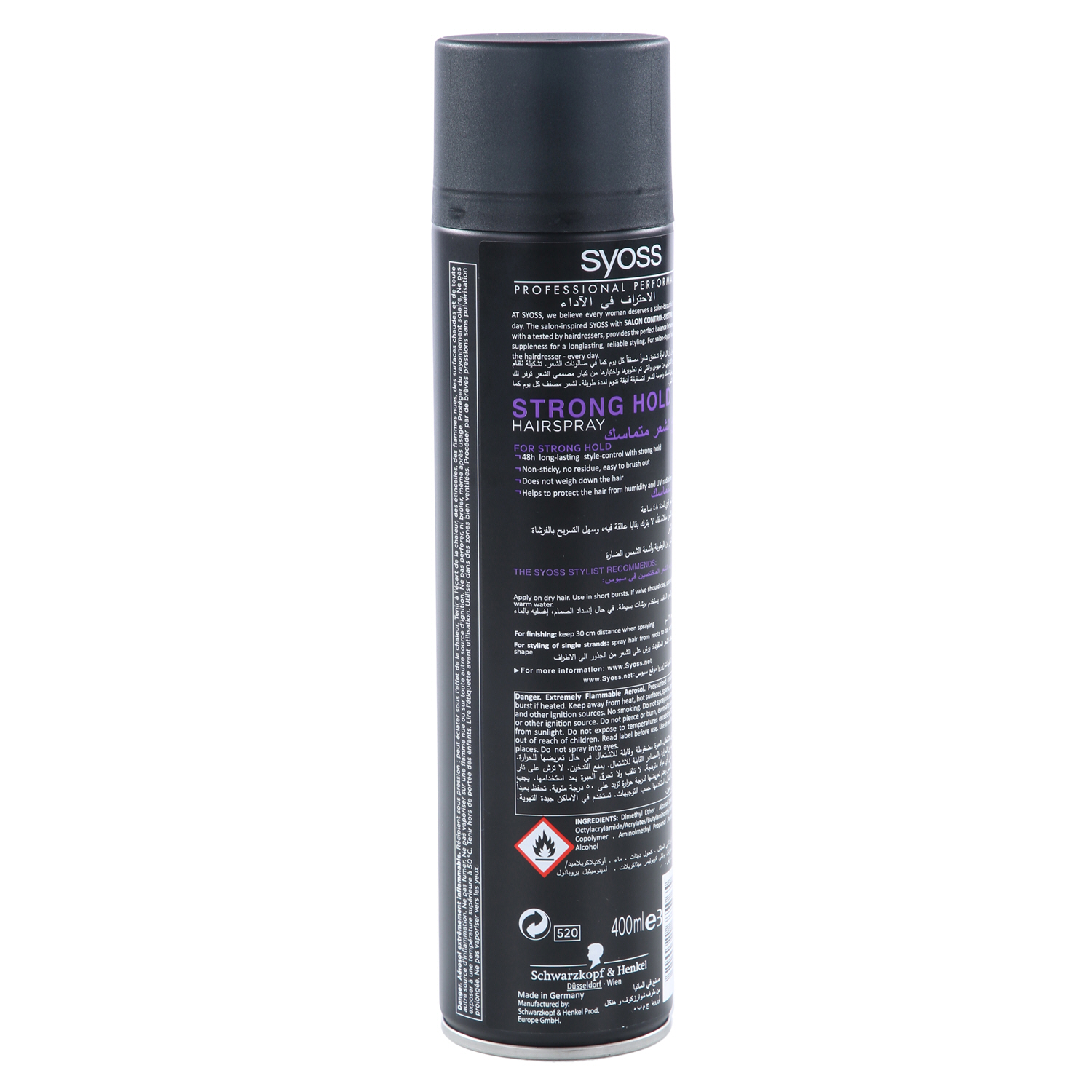 Syoss Strong Hold Hair Spray 400 ml