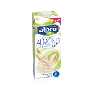 Alpro Almond Unsweetened Unroasted 1Ltr