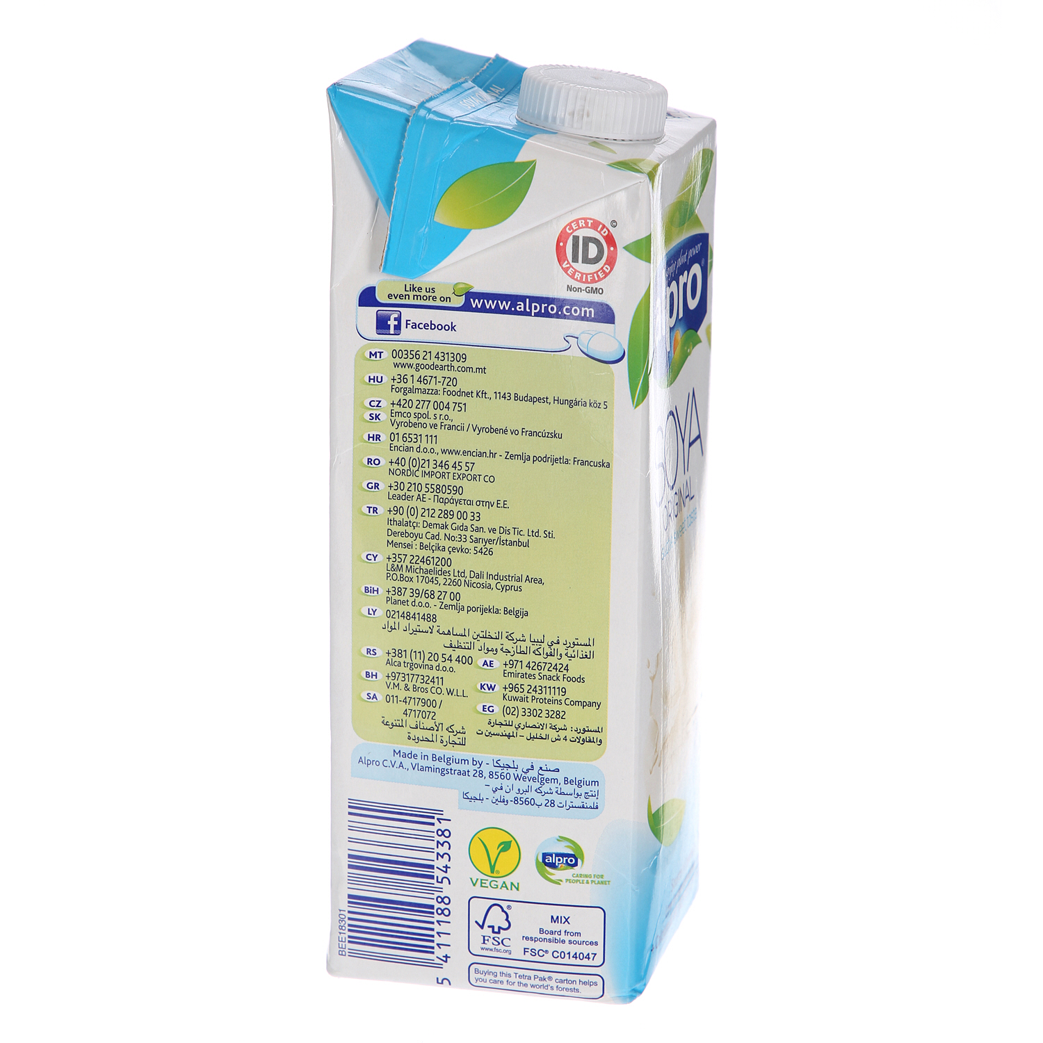 Alpro Original Soya Milk 1 L