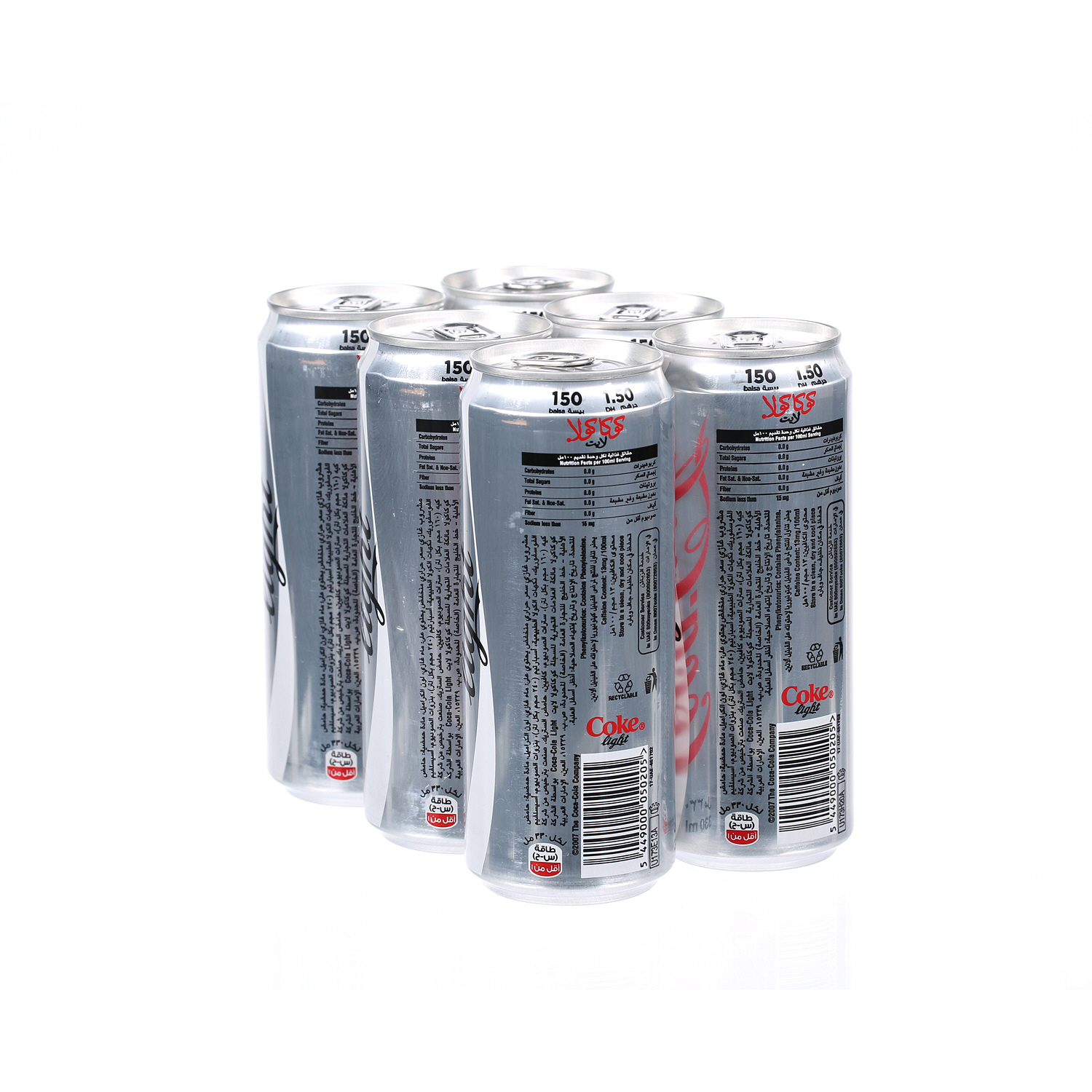 Coca-Cola Light Can 355 ml × 6 Piece