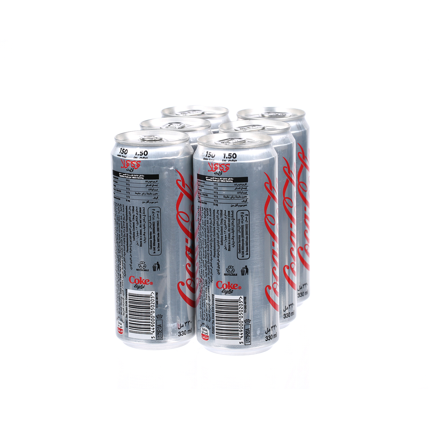 Coca-Cola Light Can 355 ml × 6 Piece