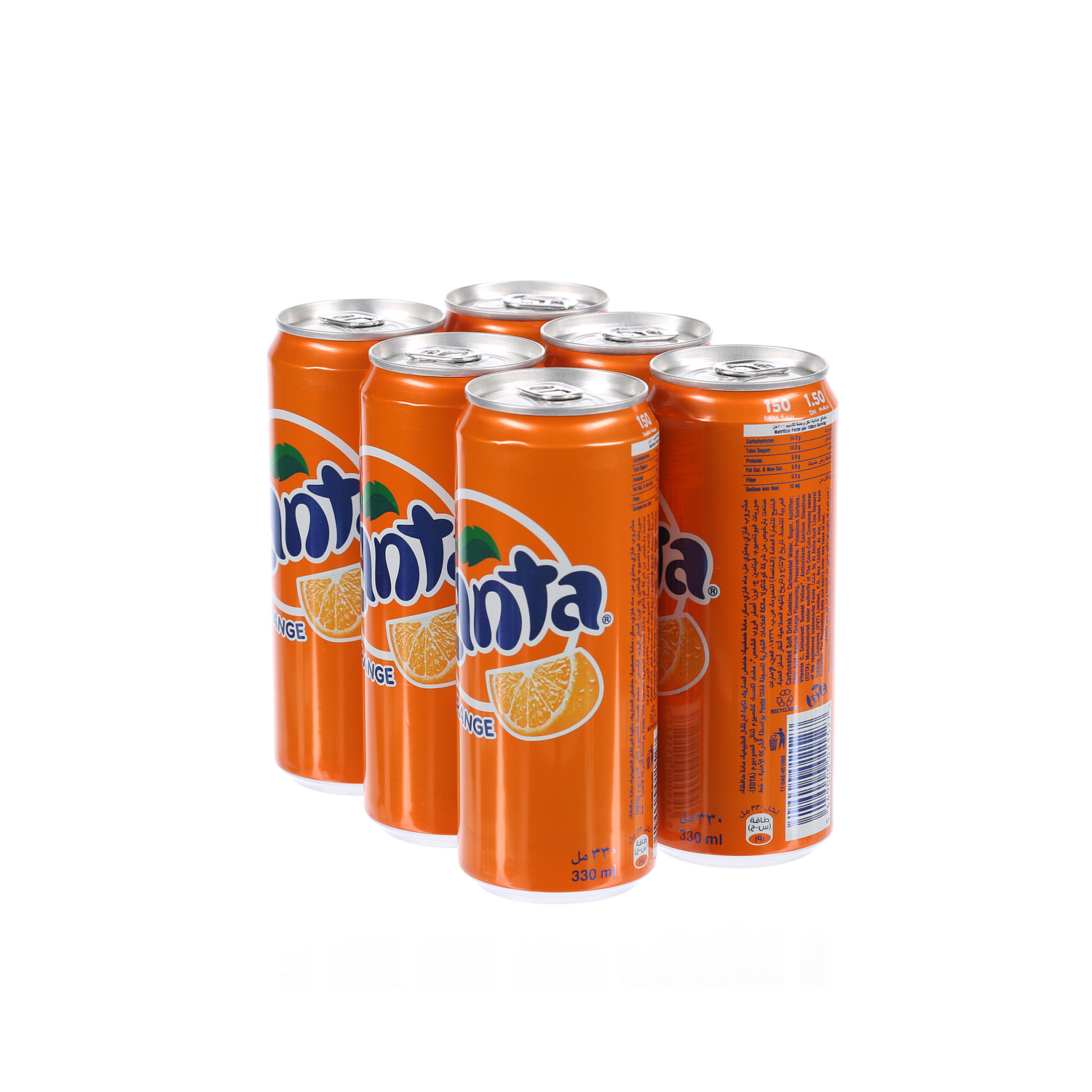 Fanta Orange Can 330 ml × 6 Pack