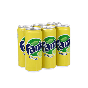 Fanta Citrus Can 330 ml × 6 Pack