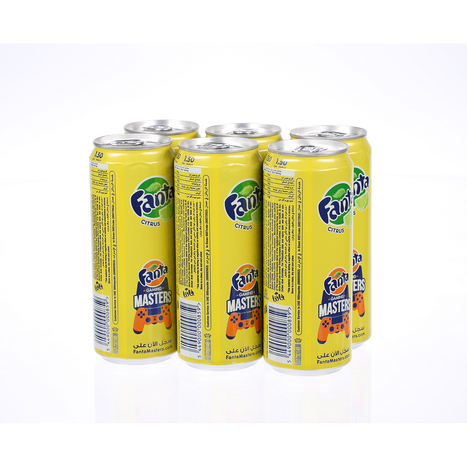 Fanta Citrus Can 330 ml × 6 Pack