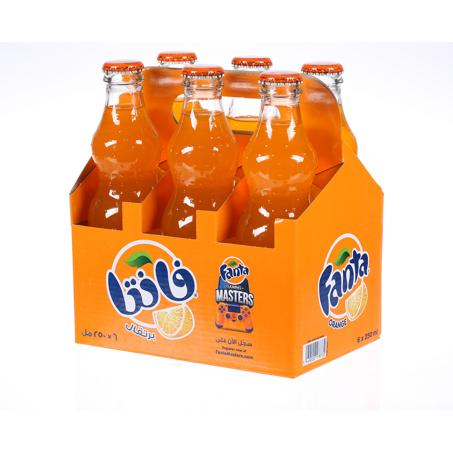 Fanta Orange Glass Bottle 250 ml × 6 Pack