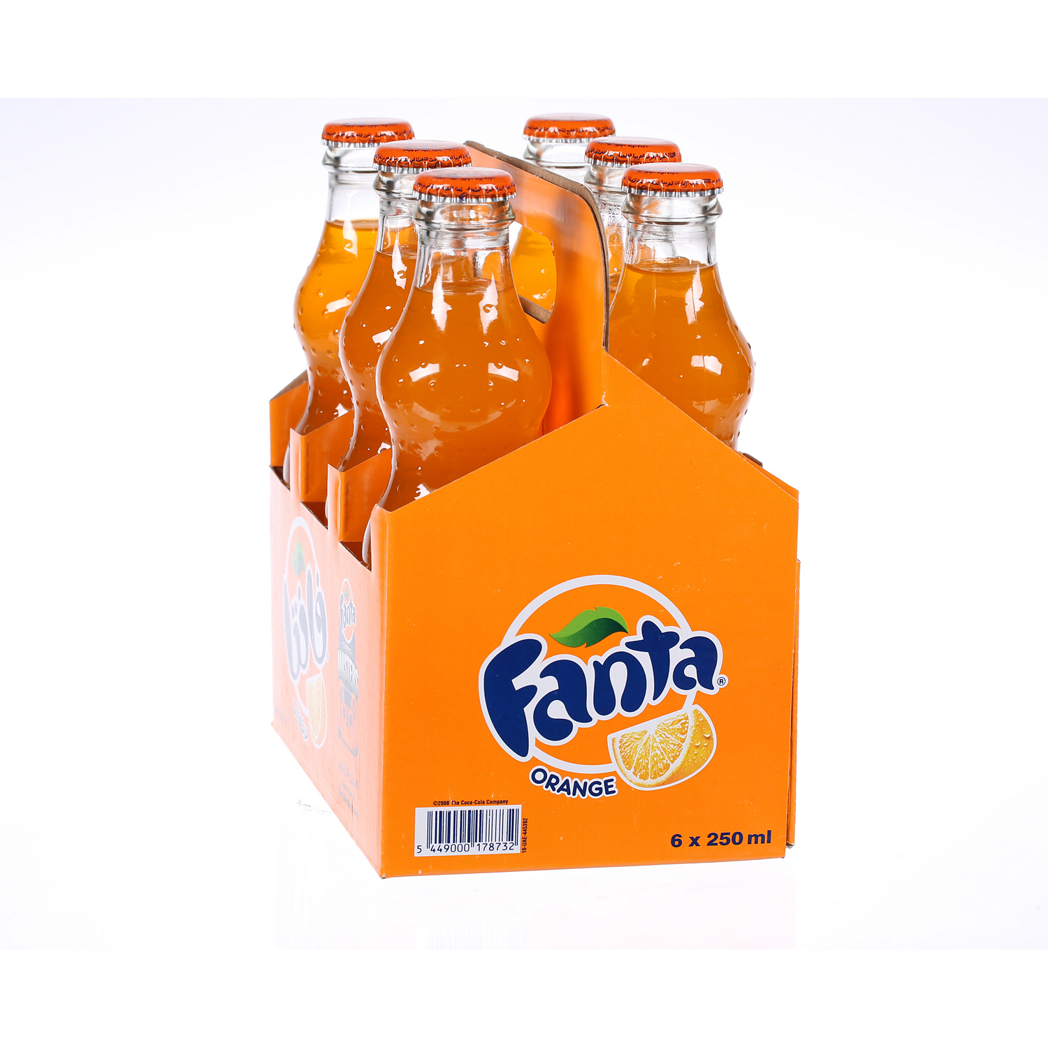 Fanta Orange Glass Bottle 250 ml × 6 Pack