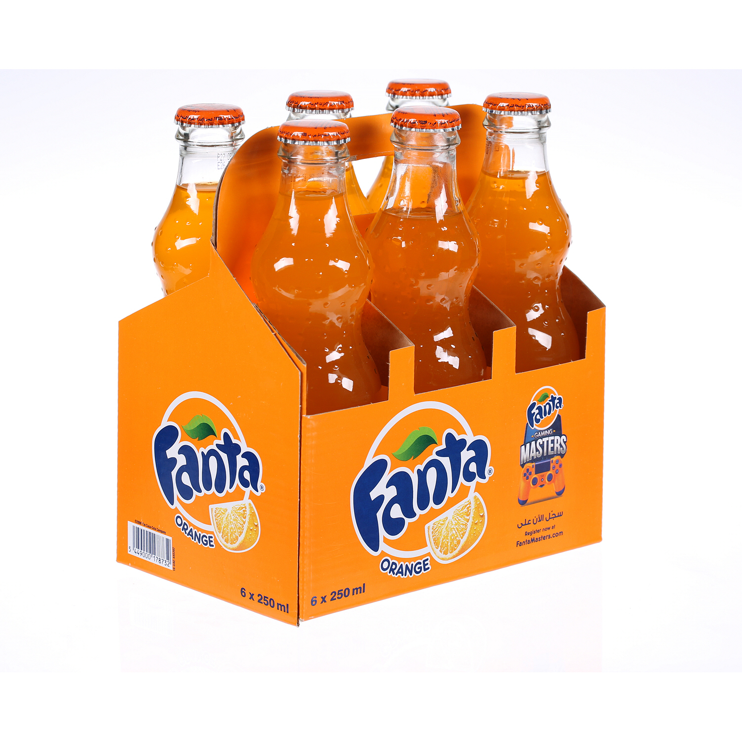 Fanta Orange Glass Bottle 250 ml × 6 Pack