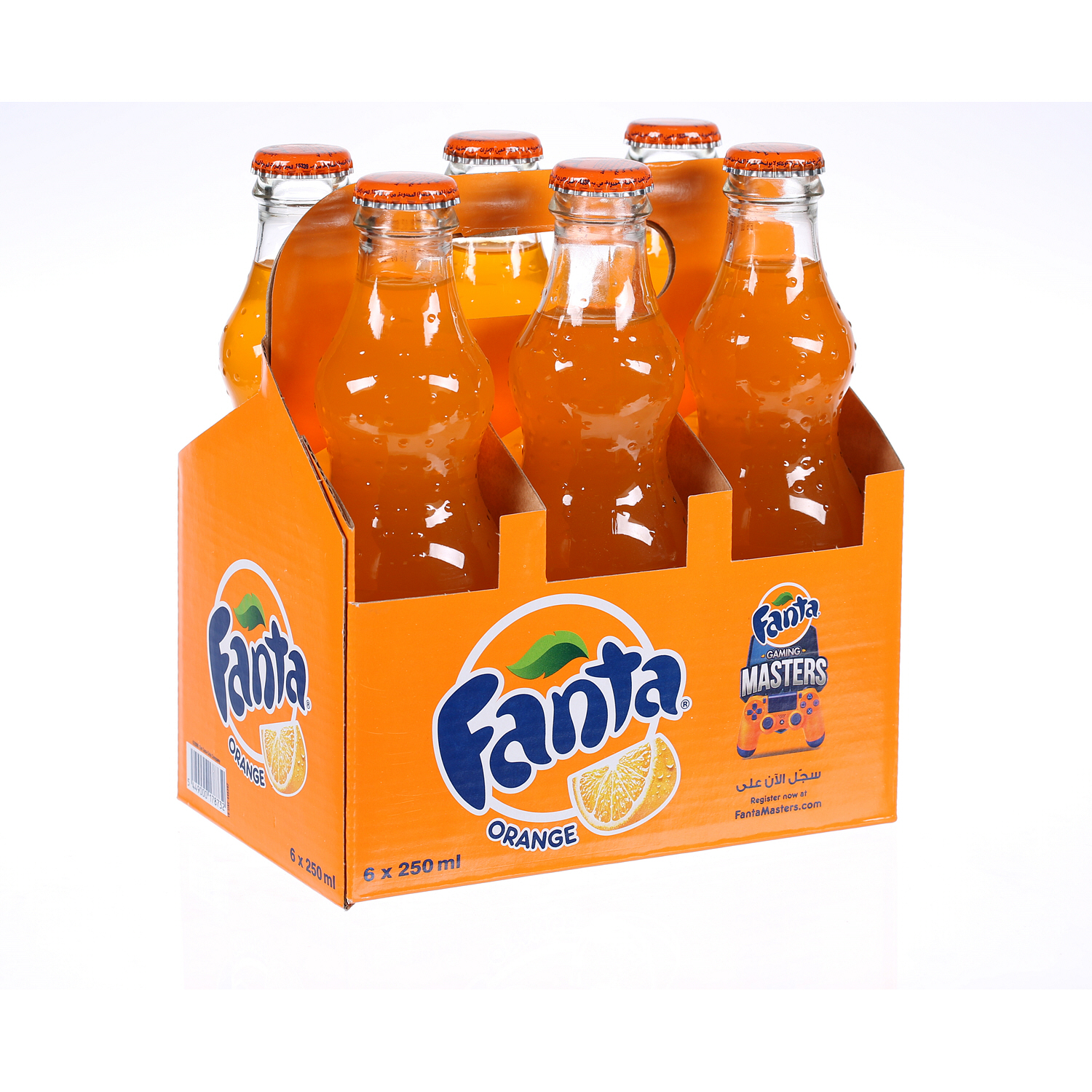 Fanta Orange Glass Bottle 250 ml × 6 Pack