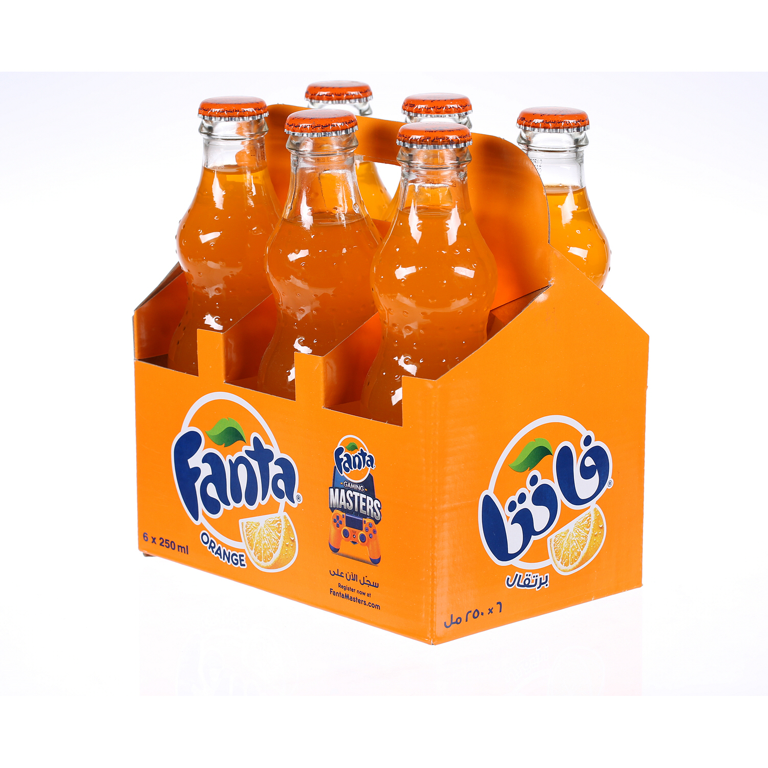 Fanta Orange Glass Bottle 250 ml × 6 Pack