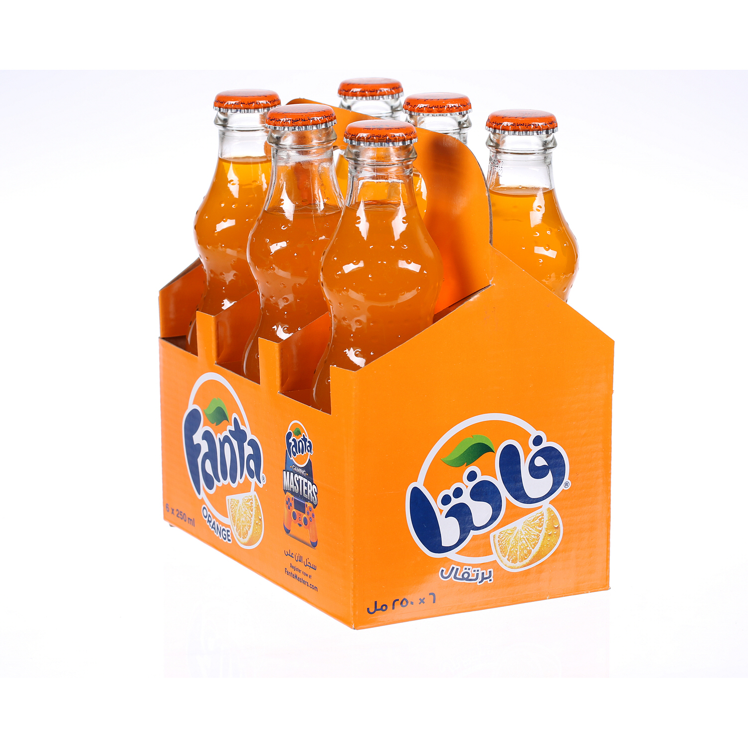 Fanta Orange Glass Bottle 250 ml × 6 Pack