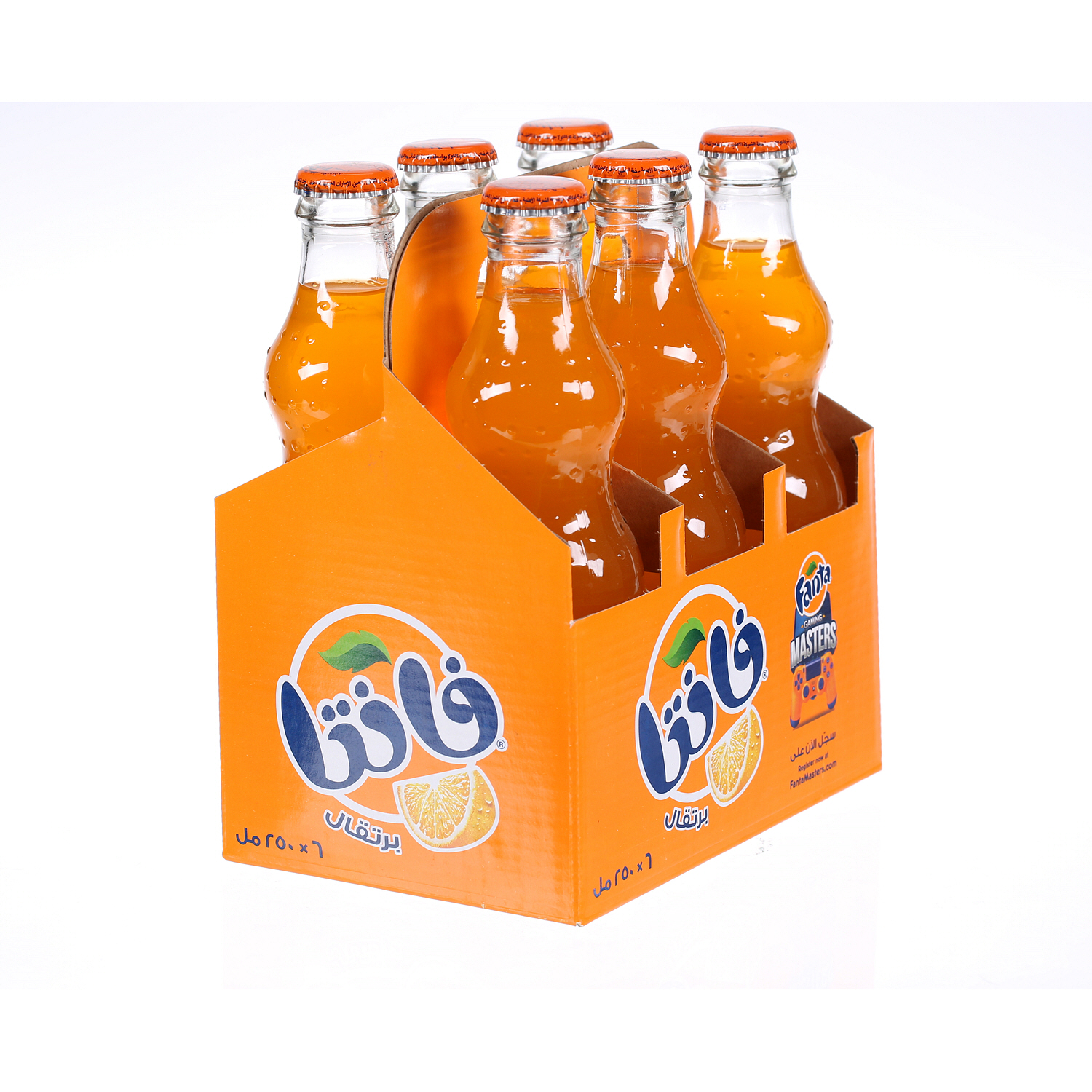 Fanta Orange Glass Bottle 250 ml × 6 Pack