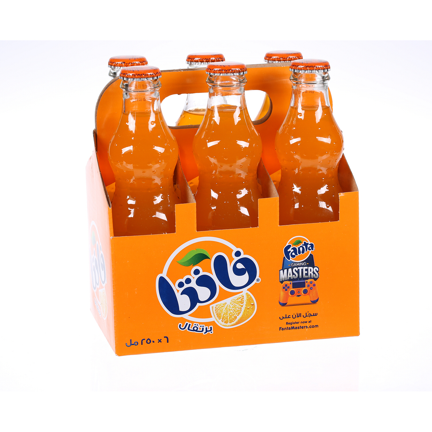 Fanta Orange Glass Bottle 250 ml × 6 Pack