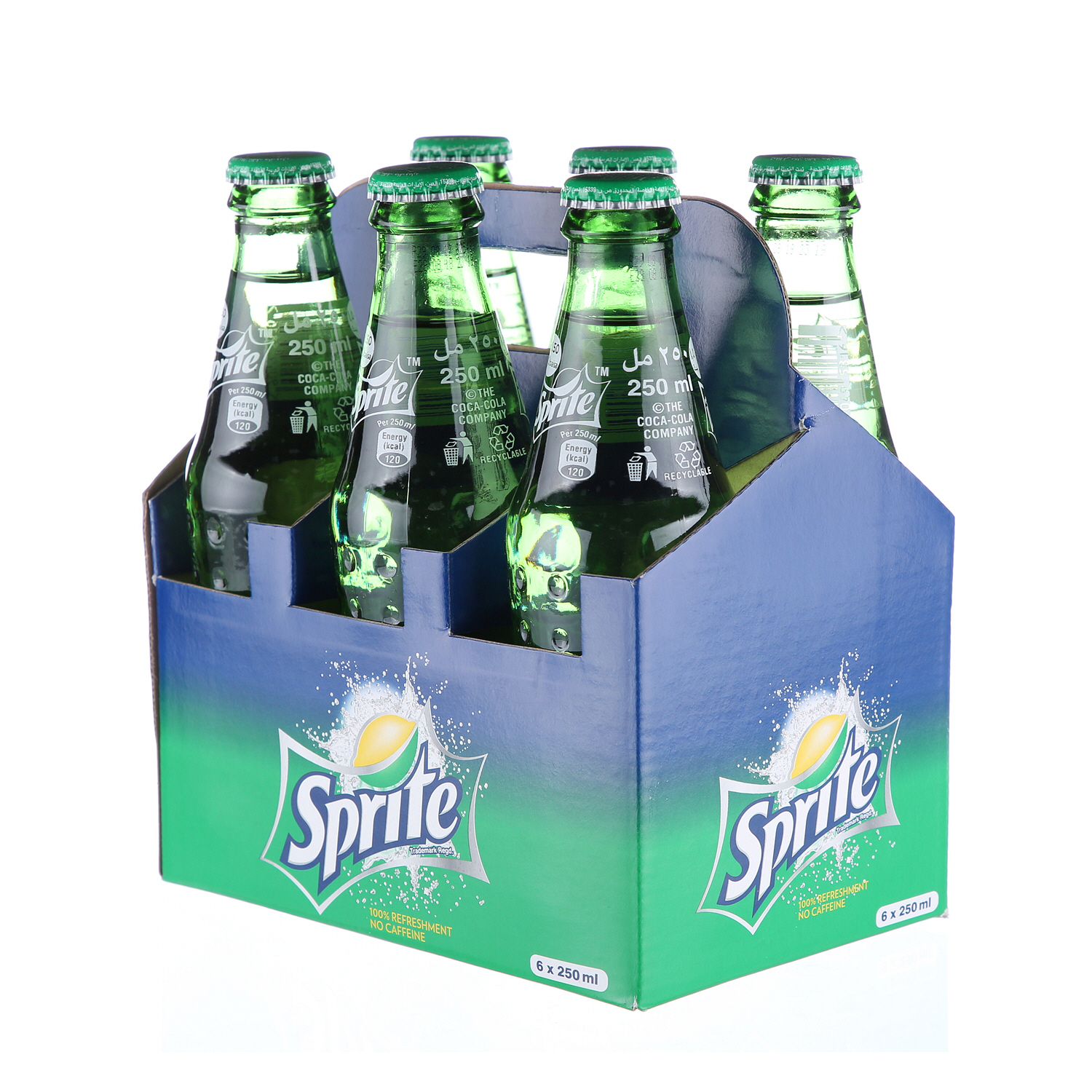 Sprite Glass Bottle 250 ml × 6 Pack