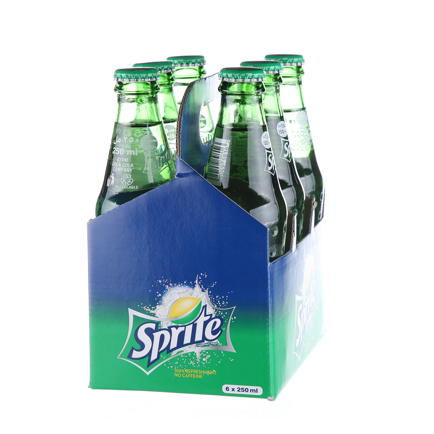 Sprite Glass Bottle 250 ml × 6 Pack