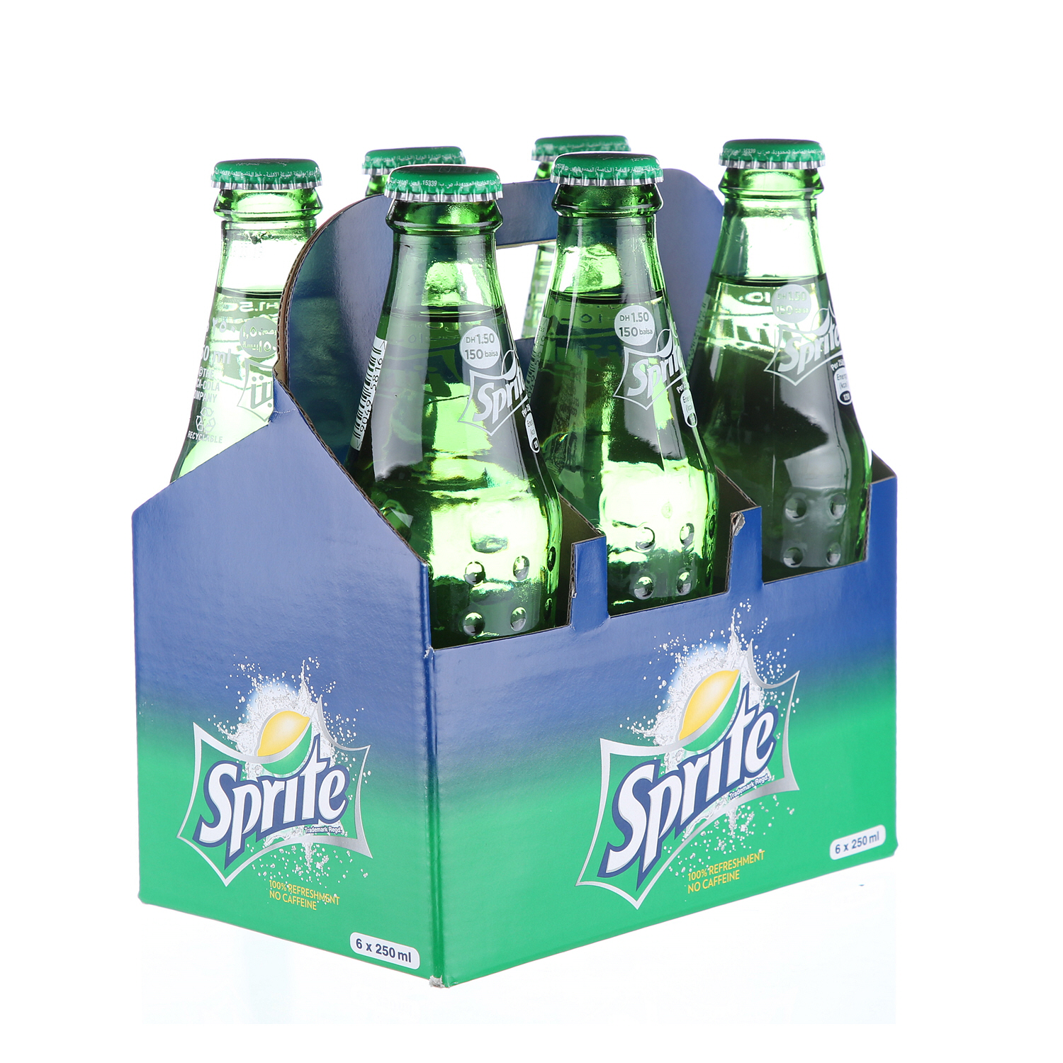 Sprite Glass Bottle 250 ml × 6 Pack