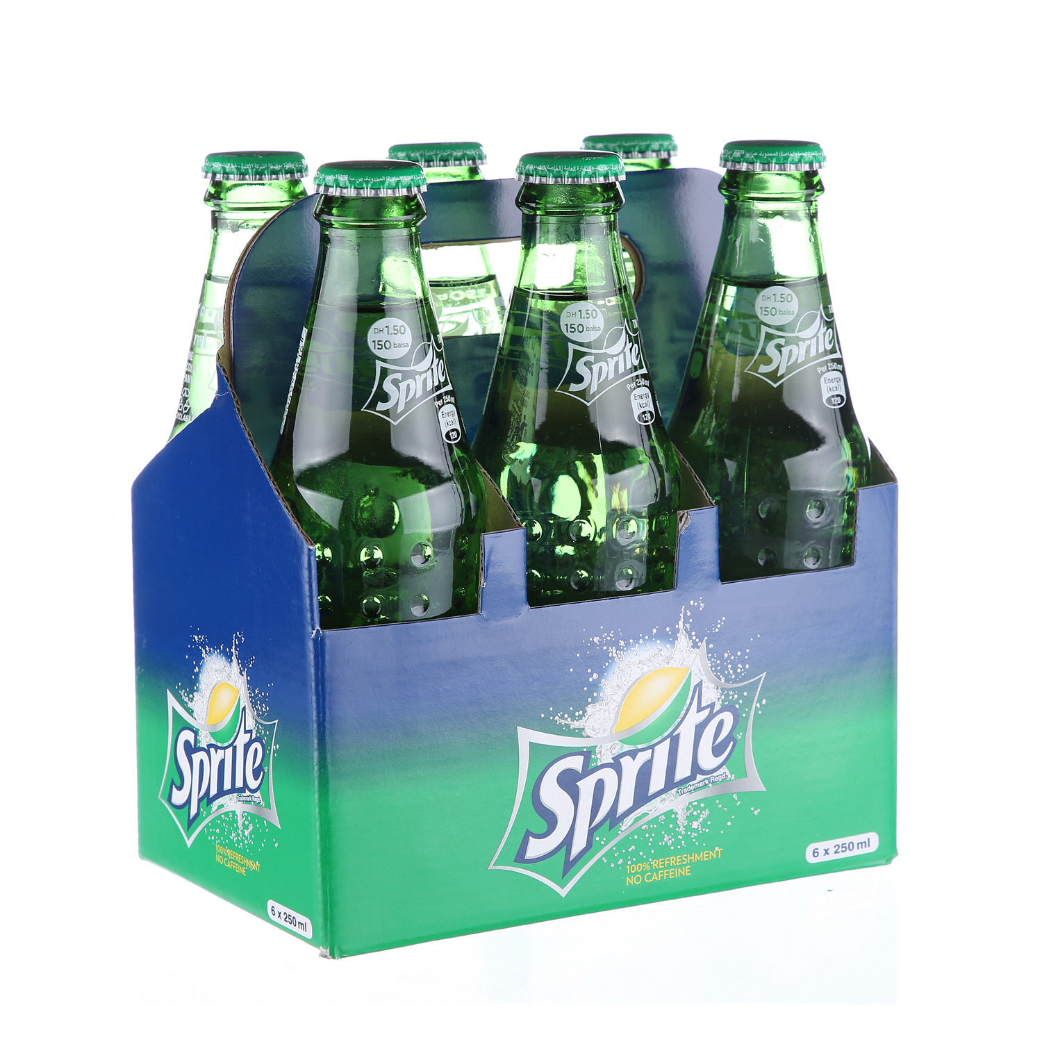 Sprite Glass Bottle 250 ml × 6 Pack