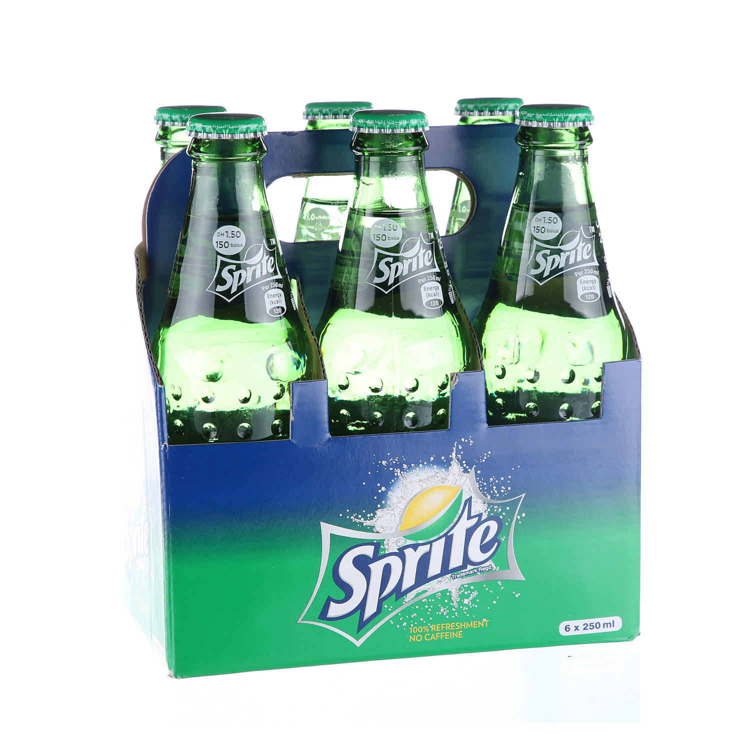 Sprite Glass Bottle 250 ml × 6 Pack