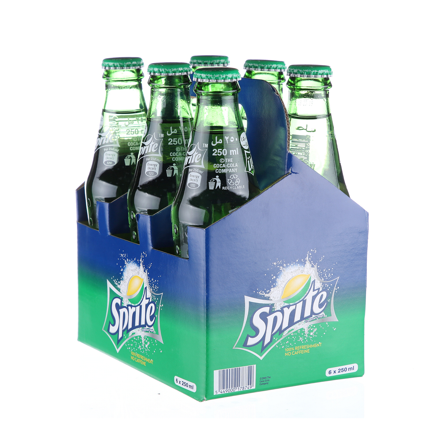 Sprite Glass Bottle 250 ml × 6 Pack