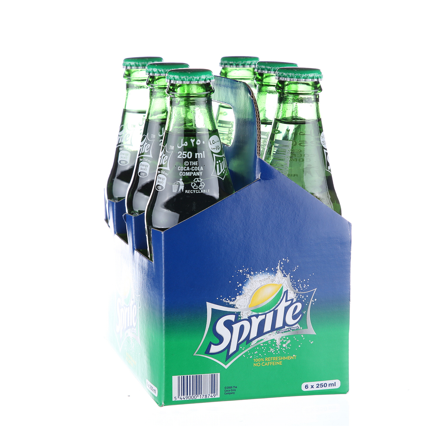 Sprite Glass Bottle 250 ml × 6 Pack