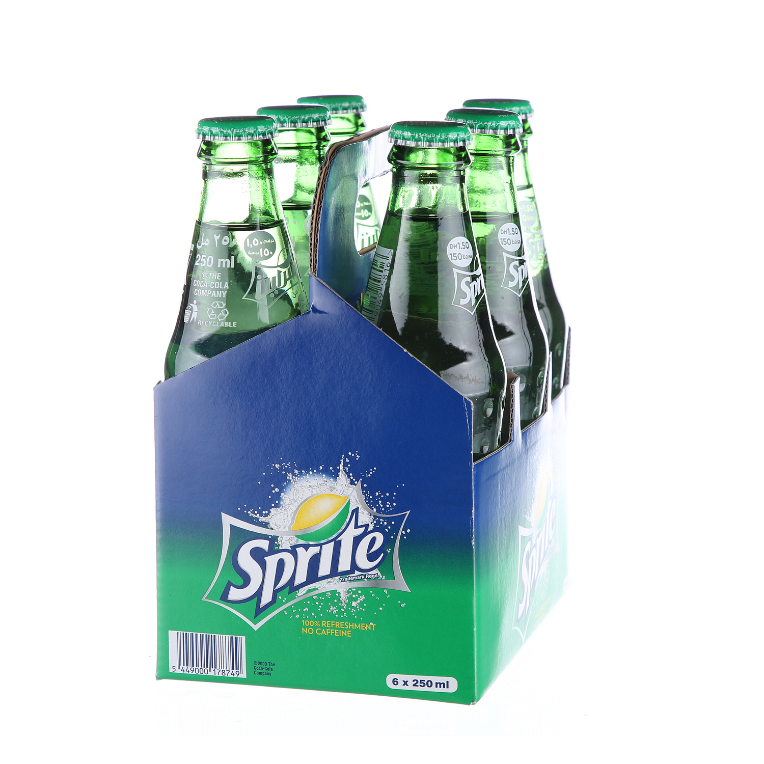 Sprite Glass Bottle 250 ml × 6 Pack