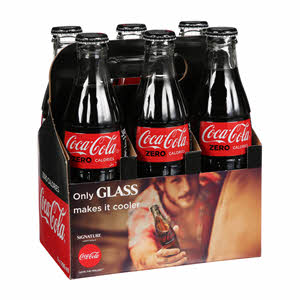 Coca-Cola Soft Drink Zero 6 x 290 ml.