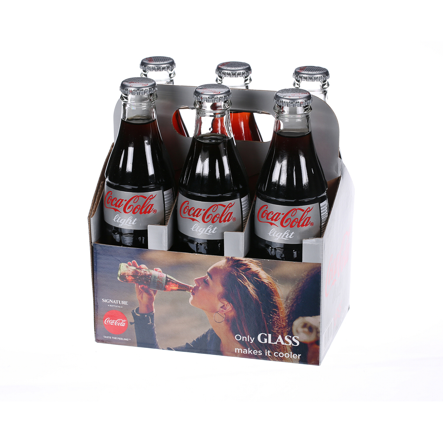 Coca-Cola Light Glass Bottle 250 ml × 6 Pack