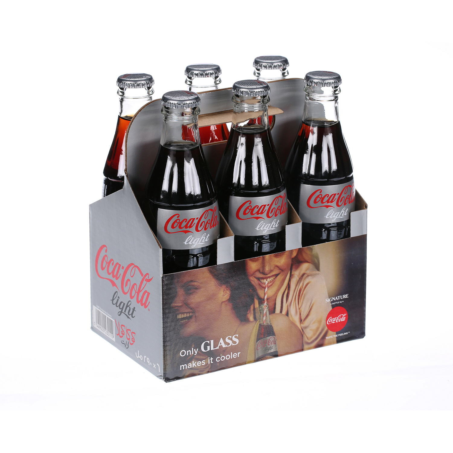 Coca-Cola Light Glass Bottle 250 ml × 6 Pack