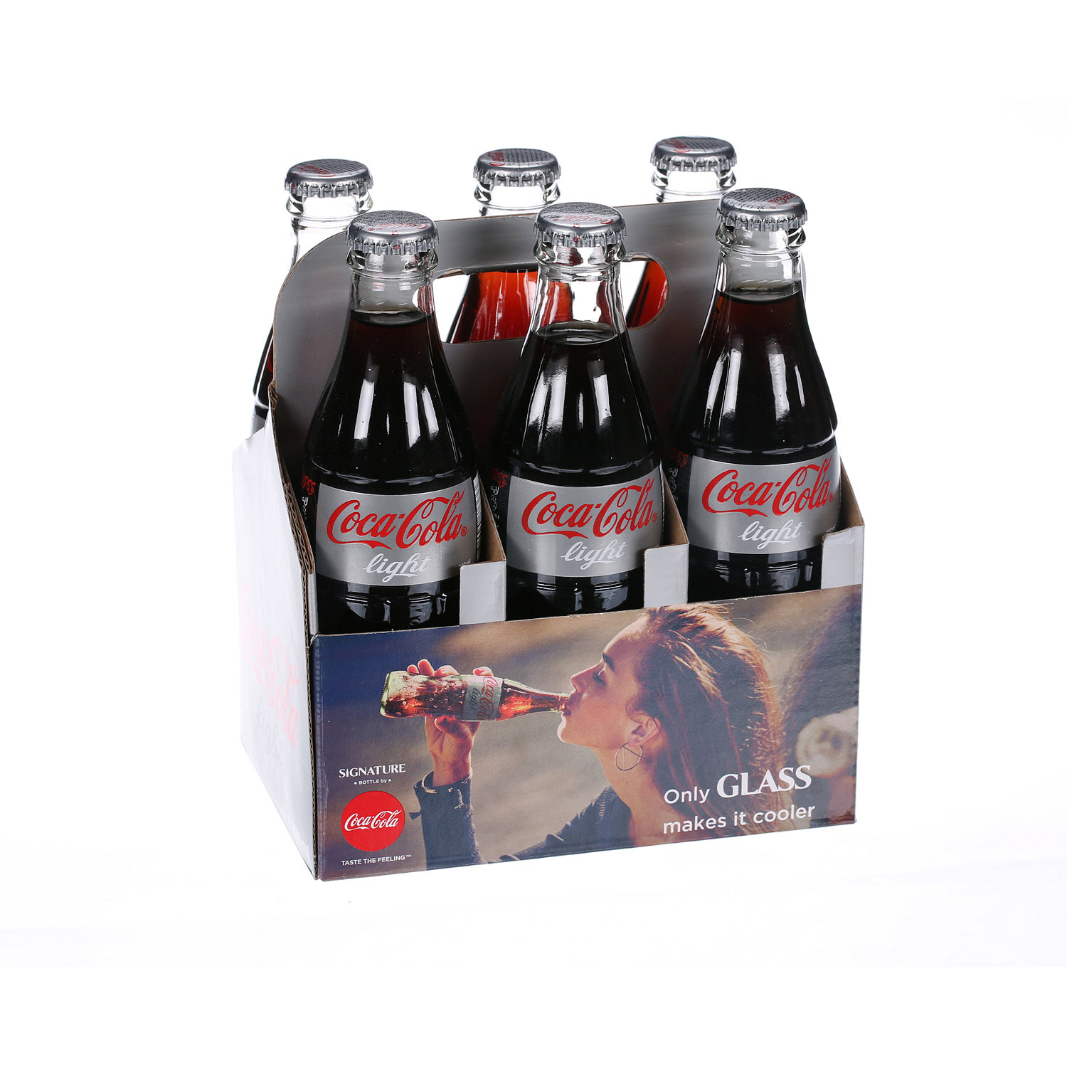 Coca-Cola Light Glass Bottle 250 ml × 6 Pack