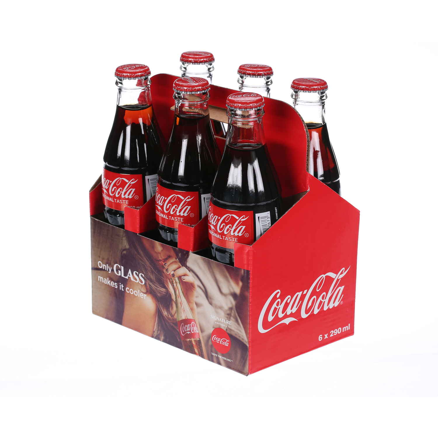 كوكا كولا مشروب غازية عبوة زجاجيه 250 مل × 6 عبوات