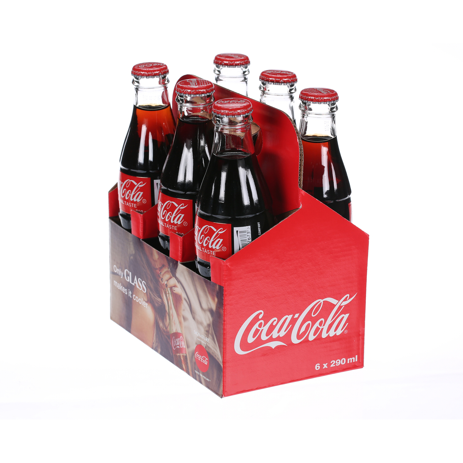 Coca-Cola Glass Bottle 250 ml × 6 Piece