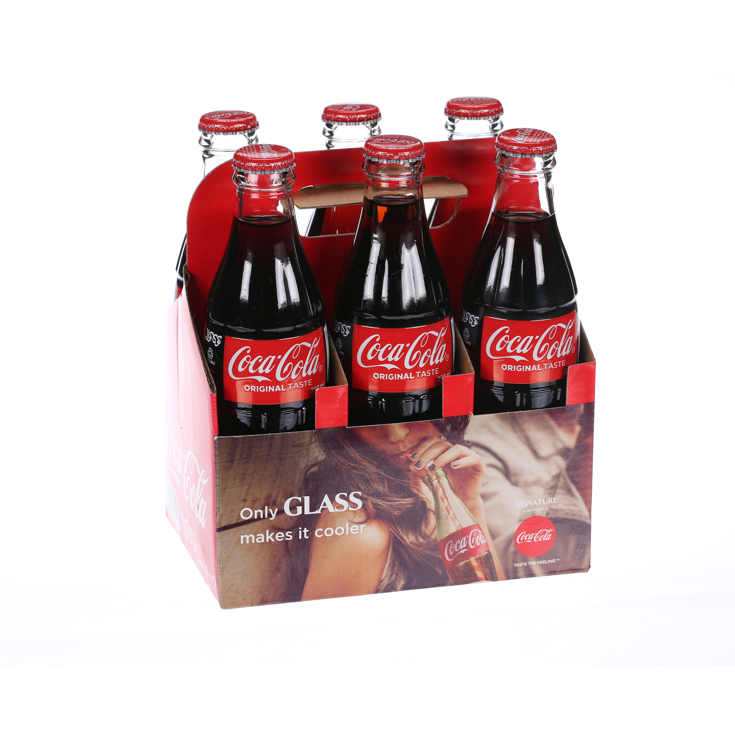 كوكا كولا مشروب غازية عبوة زجاجيه 250 مل × 6 عبوات