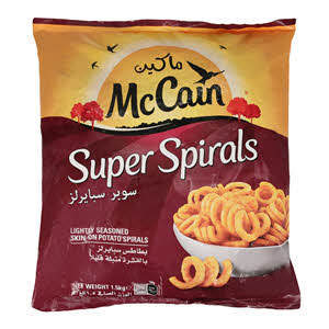 Mccain Lightly Seasoned Super Spirals 1.5 Kg