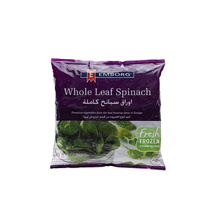 Emborg Whole Leaf Spinach 450 g